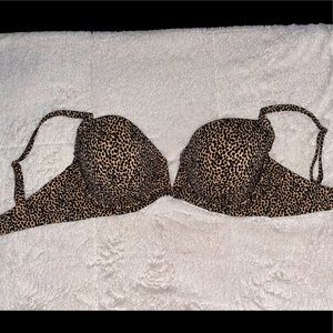 Shade & Shore Animal Print Bikini Top- 38 DD